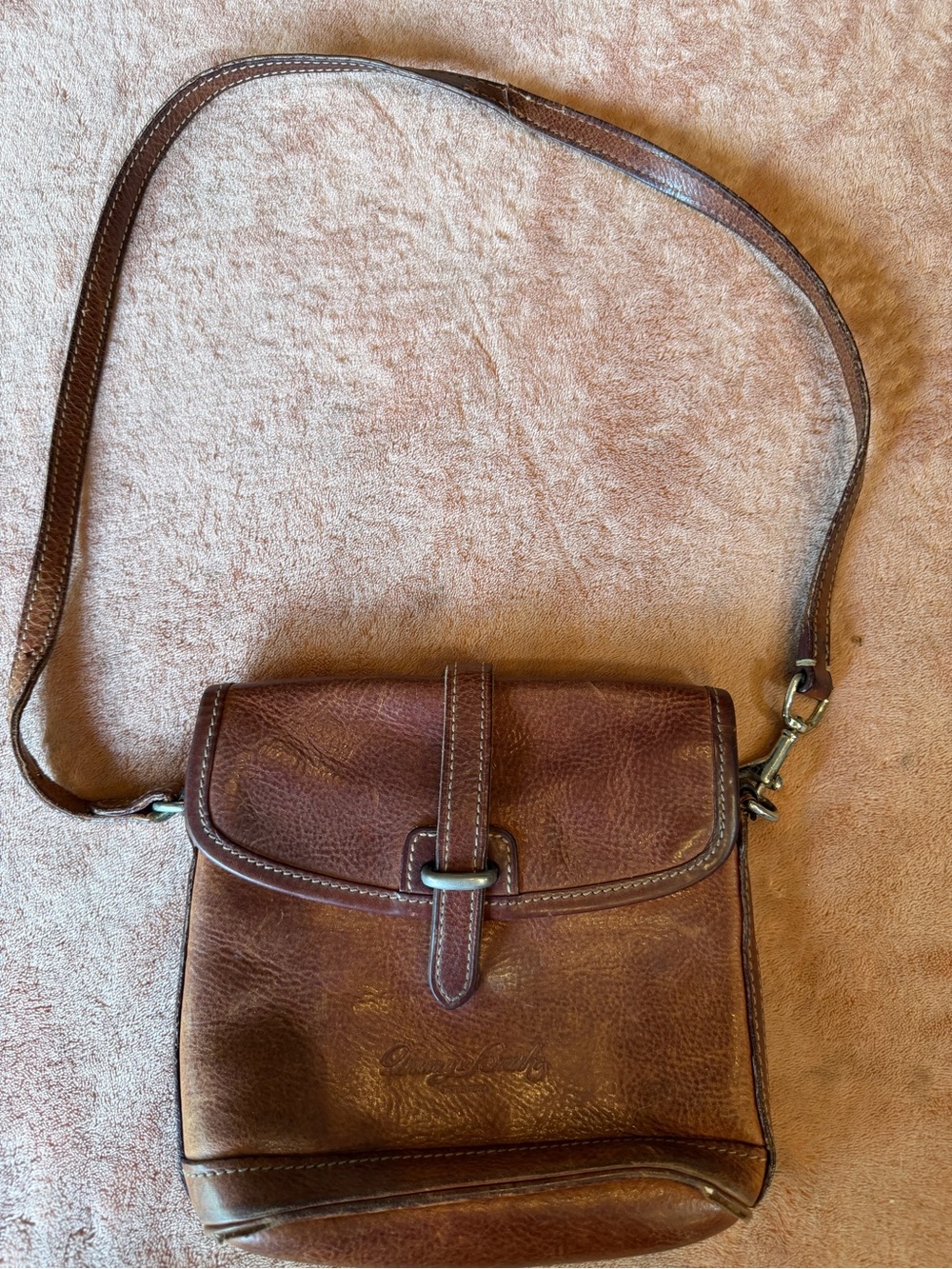 Classic Brown Leather Crossbody Bag - Patricia Nash